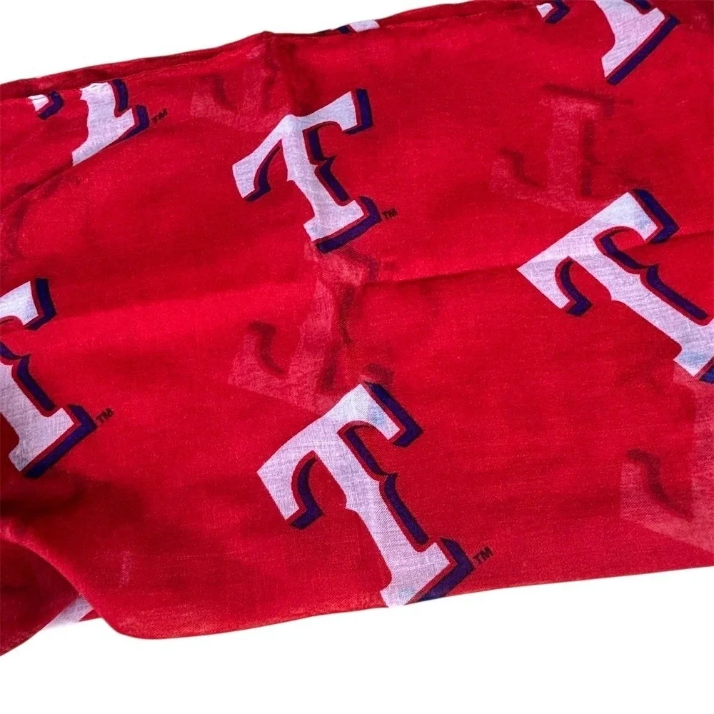 Texas Rangers MLB‎ Neck Gaiter Face Covering Tube Scarf Red One Size